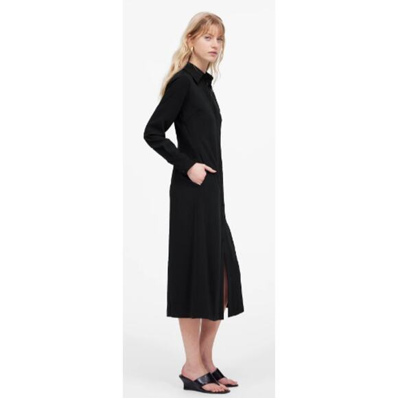 NWT Madewell Black Midi Dress - Picture 5 of 15